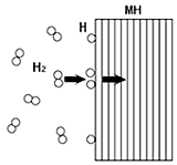 image : Model of hydrogen absorption mechanism